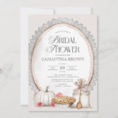 Elegantes Vintages Brautparty Herbst Einladung (Vorderseite)