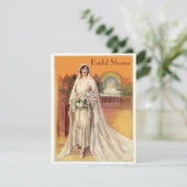 Elegantes Vintages Bride-Brautparty der 1930er Jah Einladung (Stehend Vorderseite)