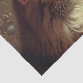 Elegantes Vintages Cat Portrait Seidenpapier (Ausschnitt)