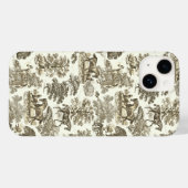 Elegantes Vintages Chic Beige Case-Mate iPhone Hülle (Rückseite (Horizontal))