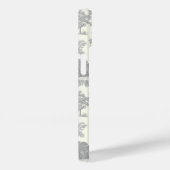 Elegantes Vintages Chic Gray Case-Mate iPhone Hülle (Rückseite / Rechts)