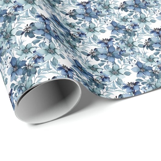 Elegantes Vintages Chintz-Muster Geschenkpapier (Rolleneckpunkt)