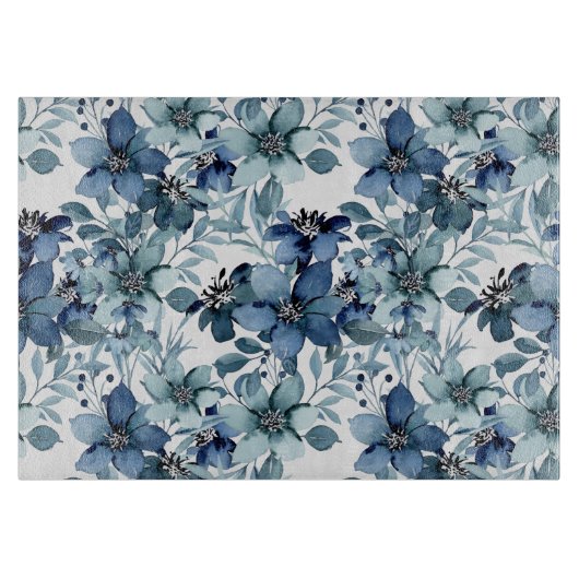Elegantes Vintages Chintz-Muster Schneidebrett (Vorderseite)