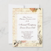 Elegantes, Vintages Cupid- und Damaskus-Barockdesi Einladung (Rückseite)