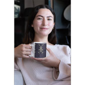 Elegantes Vintages Damask Muster Klassisches Flora Kaffeetasse
