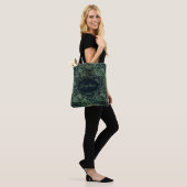 Elegantes Vintages Damastenblumenmuster Tasche (Am Model)