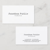 Elegantes Vintages Design Einfache Schlichte Retro Visitenkarte (Vorne/Hinten)