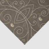 Elegantes Vintages Design. Seidenpapier (Detail)