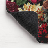 Elegantes Vintages farbiges Monogramm Mousepad (Ecke)