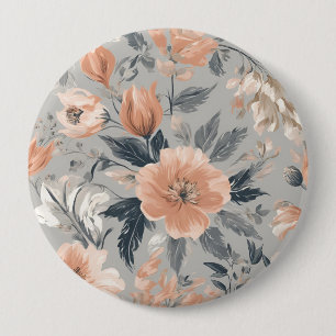 Elegantes Vintages florales Shabby Chic Button