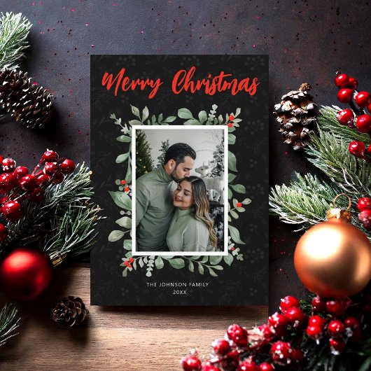 Elegantes, Vintages Foto für fröhliche Weihnachten