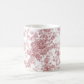 Elegantes Vintages, französisches Gravur-Toile-Ros Kaffeetasse (Mittel)