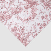 Elegantes Vintages, französisches Gravur-Toile-Ros Seidenpapier (Ausschnitt)