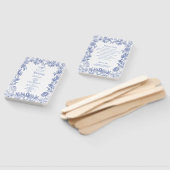 Elegantes Vintages französisches Hochzeitsprogramm Fächer (Non-assembled)