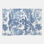 Elegantes, Vintages französisches Städtchen in Bla Geschirrtuch (Horizontal)