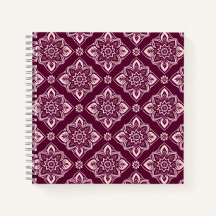 Elegantes Vintages geometrisches Muster Notizblock