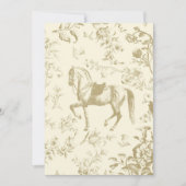 Elegantes Vintages Gold Beige Creme Einladung (Vorderseite)