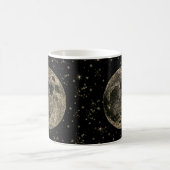 Elegantes Vintages Golden La Luna Kaffeetasse (Mittel)