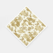 Elegantes Vintages Goldhandwerk Serviette (Ecke)