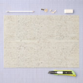 Elegantes, Vintages, handgeschriebenes Letter-Skri Seidenpapier (Handwerk)