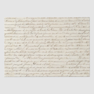 Elegantes, Vintages, handgeschriebenes Letter-Skri Seidenpapier