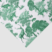 Elegantes Vintages Hirschfoxenspiel Seidenpapier (Detail)