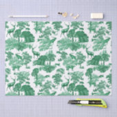 Elegantes Vintages Hirschfoxenspiel Seidenpapier (Handwerk)