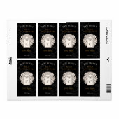 Elegantes Vintages Honey Queen Bee Honey Jar Label (Vorne)