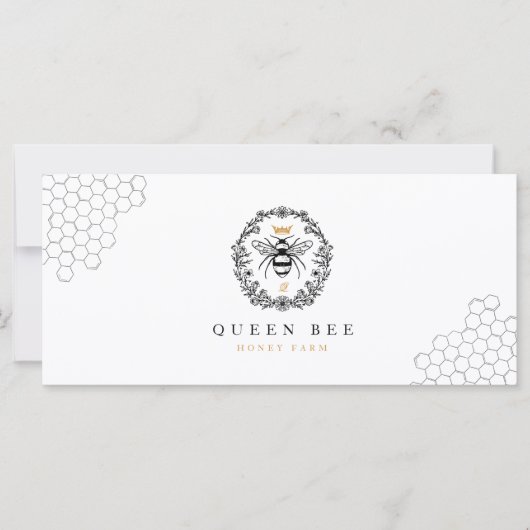 Elegantes Vintages Honey Queen Gift Certificate (Vorderseite)