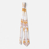Elegantes Vintages Jugendstil-Muster Krawatte (Rückseite)