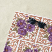 Elegantes Vintages Jugendstilfloral Strandtuch (Beispiel)