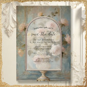 Elegantes Vintages klassisches formales Rosa Einladung