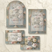 Elegantes Vintages klassisches formales Rosa Einladung