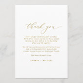 Elegantes Vintages klassisches Hochzeitsmenü Menükarte (Rückseite)