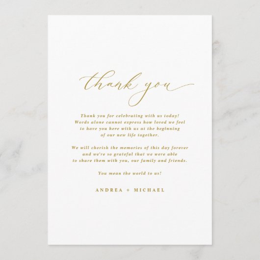 Elegantes Vintages klassisches Hochzeitsmenü Menükarte (Rückseite)