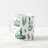 Elegantes Vintages Kräutergarten Kaffeetasse (Vorderseite Links)