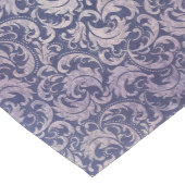 Elegantes, Vintages Lila Damask-Muster Mittelgroßer Tischläufer (Ecke)