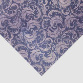Elegantes, Vintages Lila Damask-Muster Seidenpapier (Ausschnitt)