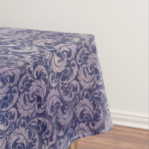 Elegantes, Vintages Lila Damask-Muster Tischdecke