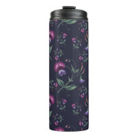 Elegantes Vintages Lila Orchideenmuster |