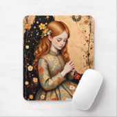~ Elegantes Vintages Mädchen ~ Mousepad (Mit Mouse)
