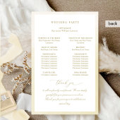 Elegantes Vintages Monogram Champagner Hochzeitspr