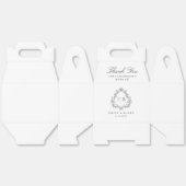 Elegantes Vintages Monogram Wappen Hochzeit Vielen Geschenkschachtel (Ungeklappt)