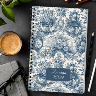 Elegantes Vintages Monogramm Planer