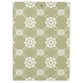 Elegantes Vintages Muster Klemmbrett (Rückseite)