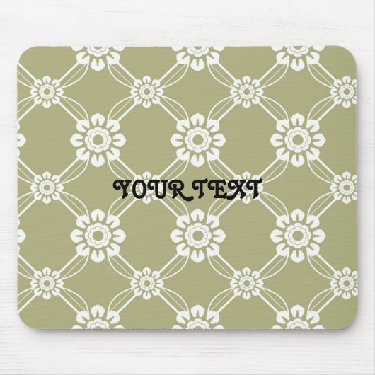 Elegantes Vintages Muster Mousepad (Vorne)