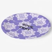 Elegantes Vintages Muster Pappteller (Schrägansicht)