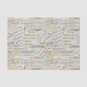 Elegantes Vintages Notenheft Seidenpapier