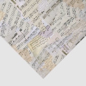 Elegantes Vintages Notenheft Seidenpapier (Ausschnitt)