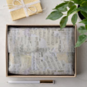 Elegantes Vintages Notenheft Seidenpapier (Geschenk)